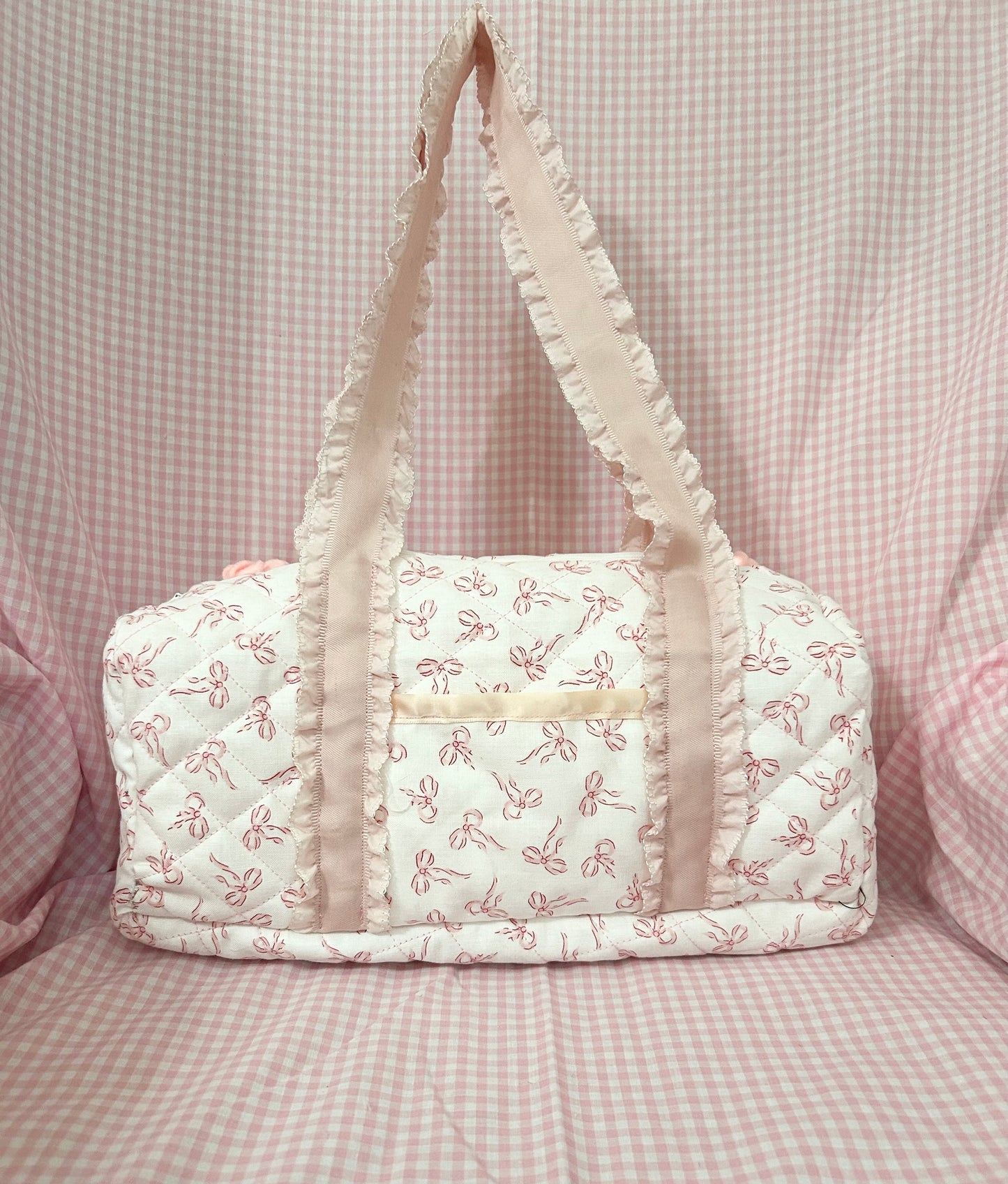 Ribbon Print Mini Duffle bag