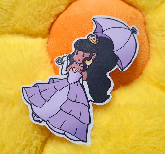 kawaii paper mario princess sticker