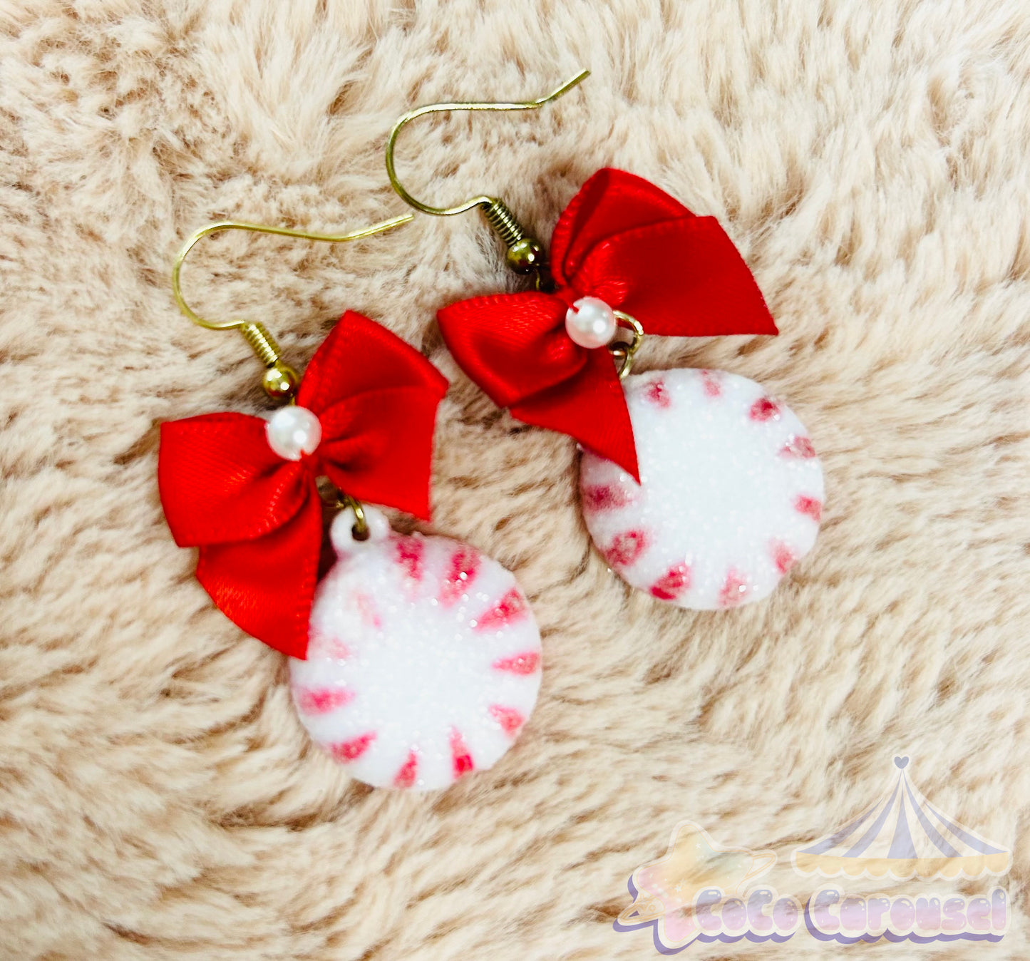 cute pepperment earrings