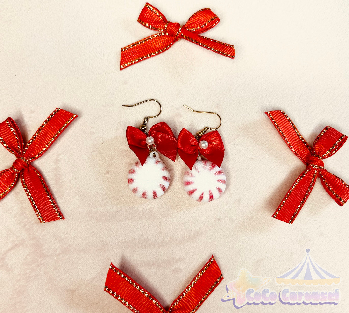 cute pepperment earrings